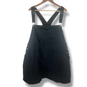 Shiny By Nature Black Denim Heart Jumper Mini Dress Size 2X